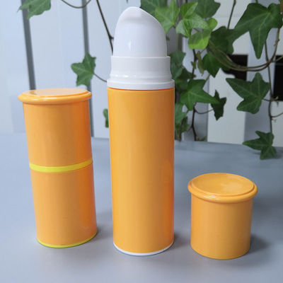 Jl-Ab122 Lightweight PP Yellow Airless Pump Bottle 15ml 30ml 50ml