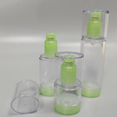 JL-AB120A Airless Pump Travel Bottles 15ml 30ml 40ml 50ml Oval Cosmetic Plastic