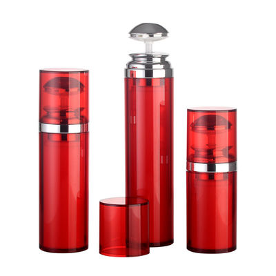 JL-AB220 Chemical Compatibility Red Airless Bottle 15ML 30ML 50ML Cosmetic Liquid