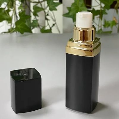 JL-AB219 Screw Sealing Square Cosmetic Airless Pump Bottles 15ml 30ml 50ml PP Inner
