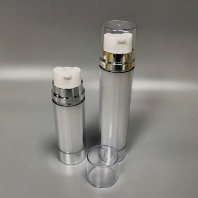 JL-AB315B 20ml×2 30ml×2 Dual Chamber Lotion Bottle  with Single Actuator Double Nozzle