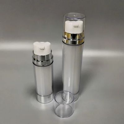 JL-LB315B 20ml×2 30ml×2 HDPE Dual Chamber Bottle  Lotion With Single Actuator Double Nozzle