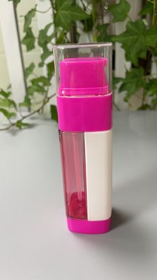 JL-LB309 PET 50ml 80ml Airless Lotion Bottle Dual Chamber With Single Head