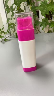 JL-LB309 PET 50ml 80ml Airless Lotion Bottle Dual Chamber With Single Head