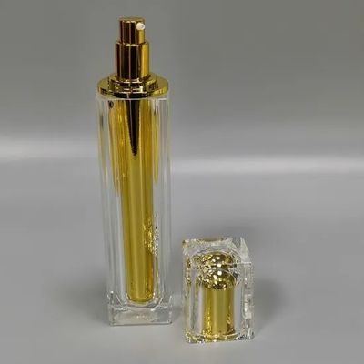 JL-LB312 Golden Luxury Cosmetic Plastic Lotion Pump Bottles Bulk 30ml 40ml 100ml 120ml