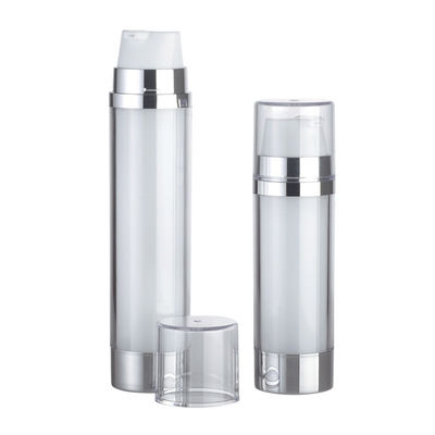 JL-LB315A 20ml×2 30ml×2 Refillable Lotion Bottle Dual Chamber With Single Actuator