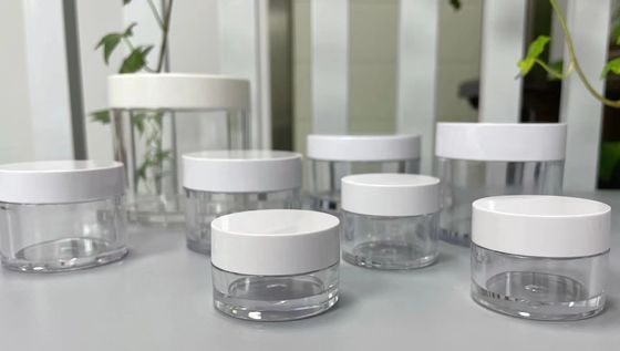 JL-JR819 Travel Single Wall PETG Cream Jars 5g 15g 20g 30g 50g 80g 100g 200g
