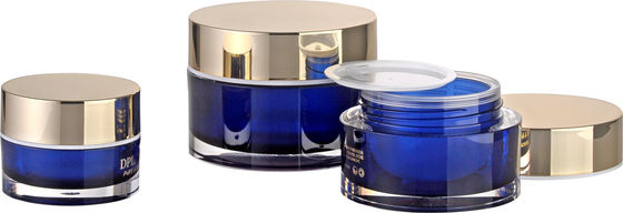JL-JR802B Portable PMMA Cream Jar 15g 30g 50g Acrylic Cream Jar Cap For UV Decoration