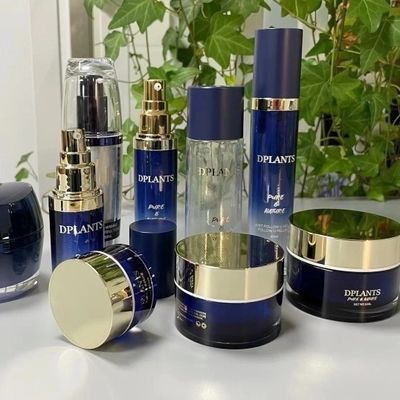 JL-JR802B Portable PMMA Cream Jar 15g 30g 50g Acrylic Cream Jar Cap For UV Decoration