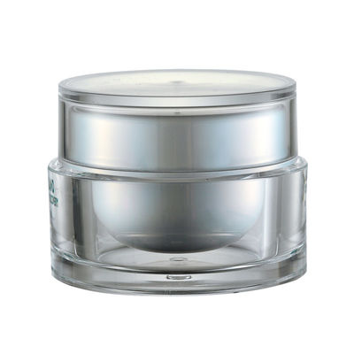 JL-JR804 15g 30g 50g Round Cream Jar PMMA Skin Care With Disc