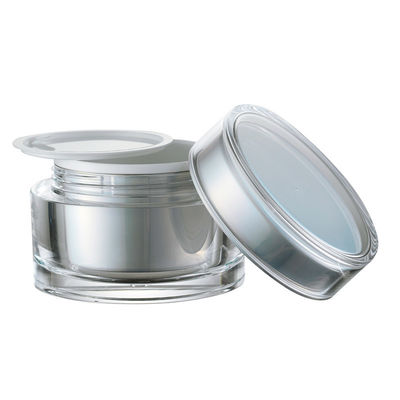 JL-JR804 15g 30g 50g Round Cream Jar PMMA Skin Care With Disc