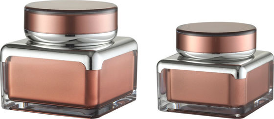 JL-JR813 Square 30ml 50ml Acrylic Cream Jar Screw Lid Cosmetic Jar