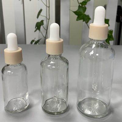 Amber Green Blue Brown 15ml 20ml 30ml Dropper Set For Essential Skincare Products