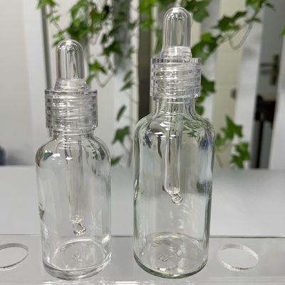 Aluminum Shiny Silver 20/410 Essential Oil Dropper Rubber Nipple Amber Blue Glass Bottle