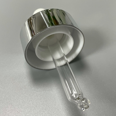 Big Cap Dropper Double Layer Closure UV Shiny Silver 20/410 UV Dropper Electonic Plated Cover Two Layer