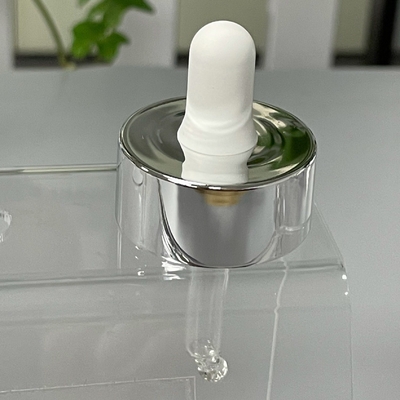 Big Cap Dropper Double Layer Closure UV Shiny Silver 20/410 UV Dropper Electonic Plated Cover Two Layer
