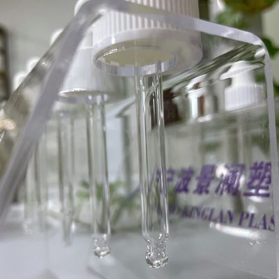 Clear PVC Nipple 24/410 Dropper Transparent PETG Cap For Skincare Oil