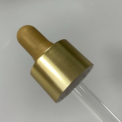15/410 Dropper Cap For Essential Oil Bottle Gold Rose Colour