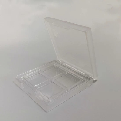 JL-EC206 Empty Makeup Containers Eyeshadow Case quare Plastic Transparent 4 Colors Eye Shadow Case Eyeshadow Palette