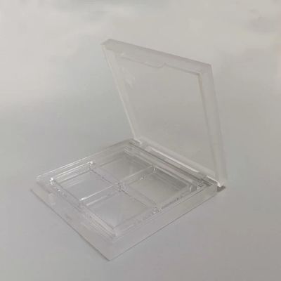 JL-EC206 Empty Makeup Palette Containers Square Plastic Transparent 4 Colors