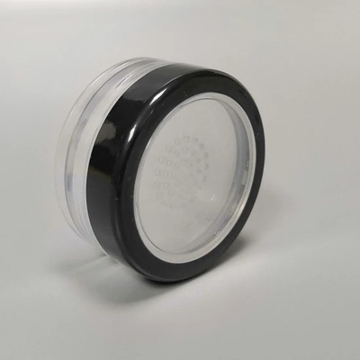 JL-PC104 Compact Case 10g Blusher Container Clear Plastic Loose Powder Case with Sifter Blusher Compact Powder Jar