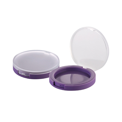 JL-PC106 Compact Case  Blusher Container Round Single Grids Eye Palette Empty Blush Plastic Eyeshadow Case
