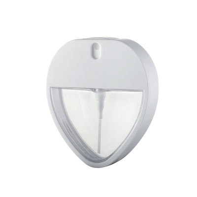 JL-PA103 Heart Shape 30ml PETG ABS Fine Mist Pump Spray Bottle Card For Perfume