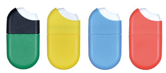 JL-PA107E 10ml Aluminum Plastic Side Sprayer Perfume Atomizer Credit Card Travelling PP Plastic Fine Mist Sprayer Bottle
