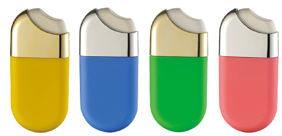JL-PA107F 15ml Aluminum Plastic Perfume Bottle Side Spray Perfume Credit Card