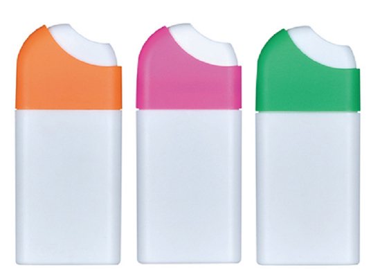 JL-PA107G Plastic 20ml Side Spray Perfume Credit Card Ttravelling Bottle Fine Mist Sprayer