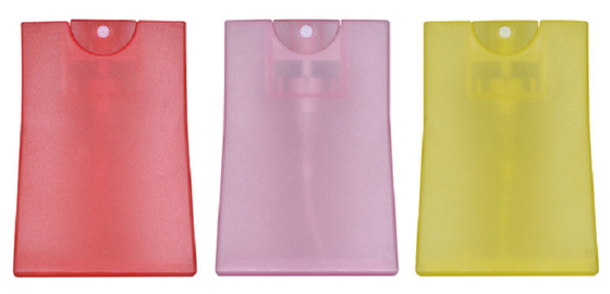 JL-PA107B 20ml Waist Type Plastic Perfume Atomizer Bottle Card Fine Mist Sprayer Travelling Bottle