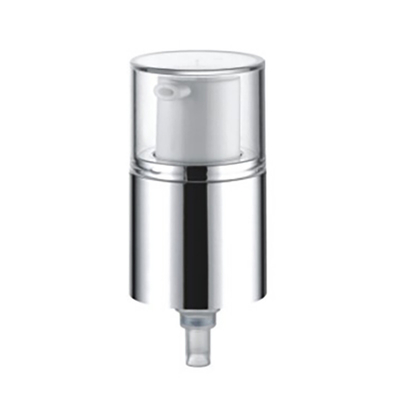 JL-CC102B Matt and Aluminum 0.5CC 0.23CC Spring Outside Cosmetic Pump 20/410 24/410 Suction Cream Pump With Half Cover