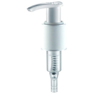 JL-JS302A Left-right  Lock Up Lotion Pump Smooth, Aluminum, Ribbed Lotion Dispenser Pump
