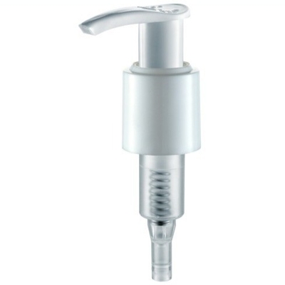 JL-JS302A Left-right  Lock Up Lotion Pump Smooth, Aluminum, Ribbed Lotion Dispenser Pump