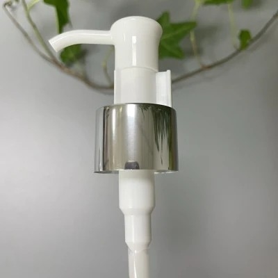 JL-JK306 Plastic and Aluminum Closure Oil Pump 20/410 24/410 Essential Oil Screw Dispenser Pump with Clip Cap