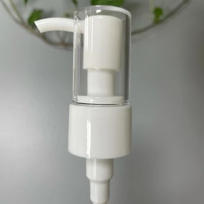 JL-JK306 Plastic and Aluminum Closure Oil Pump 20/410 24/410 Essential Oil Screw Dispenser Pump with Clip Cap