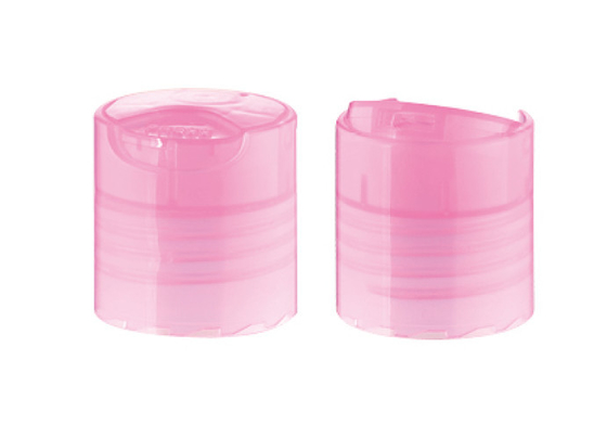 JL-CP101  Plastic Threaded Smooth Disc Top Cap 18mm 20mm 24mm 28mm Plastic Disc Flip Top Cap for Shampoo Aluminum Bottle