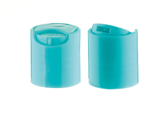 JL-CP101  Plastic Threaded Smooth Disc Top Cap 18mm 20mm 24mm 28mm Plastic Disc Flip Top Cap for Shampoo Aluminum Bottle