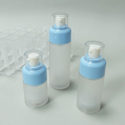 JL-AB125 Unique Shape Airless Cosmetic Pump Bottles 0.09ml Dosage AS Single Wall