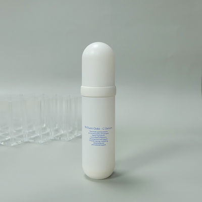 JL-AB123 Screw Sealing ODM AS White Airless Pump Bottles 0.5 Oz 1 Oz 1.7 Oz Single Wall
