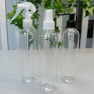JL-PET2303 Plastic PET 24/410 Clear Pump Bottles 300ml Tall