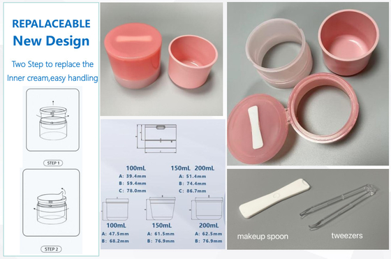JL-JR834B PP Refill Replaceable Cream Jar