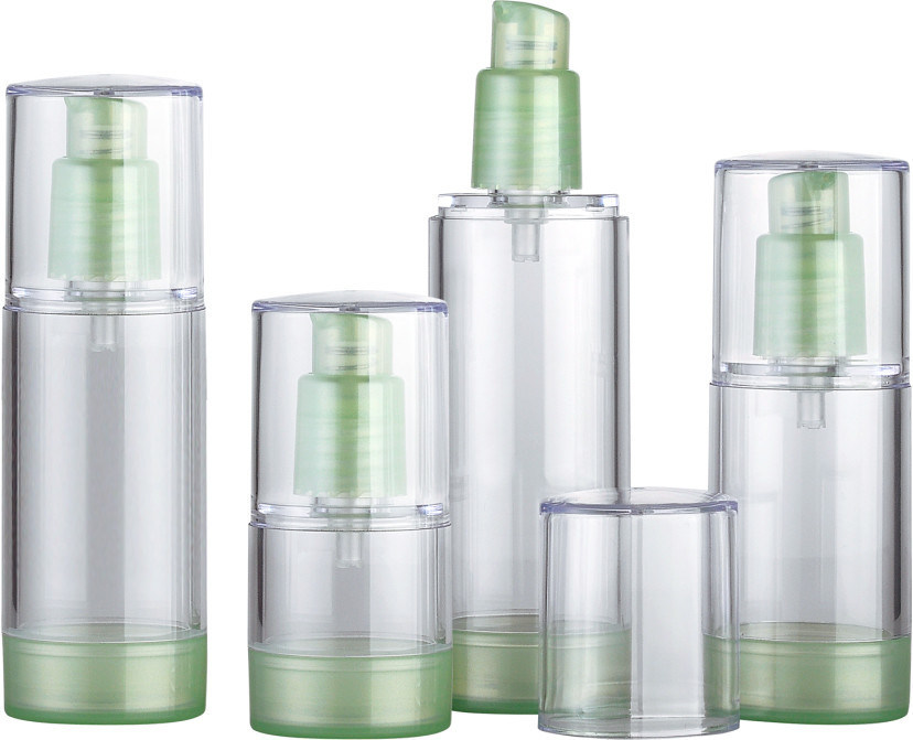 JL-AB120A Airless Pump Travel Bottles 15ml 30ml 40ml 50ml Oval Cosmetic Plastic