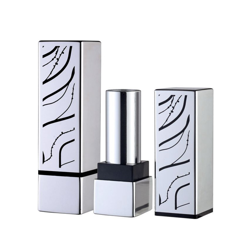 JL-LS124 6ml Aluminum Square Lipstick Tube Case Sleek Modern Beauty Packaging