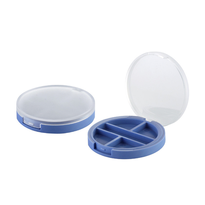 JL-EC209 Round Eyeshadow Container 4 pans with Brush Pans Empty Eye Shadow Palette