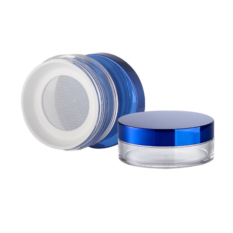 JL-PC111 Compact Case 10g Blusher Container Empty Clear Black Bottom Air Cushion Compact Powder Case Plastic Empty Blush
