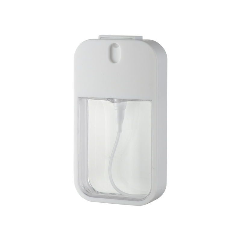 JL-PA102A 20ml ABS PETG Plastic Perfume Card  Square Fine Mist Pump Sprayer Bottle For Travelling