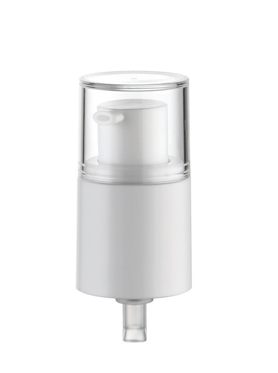 JL-CC102B Matt and Aluminum 0.5CC 0.23CC Spring Outside Cosmetic Pump 20/410 24/410 Suction Cream Pump With Half Cover