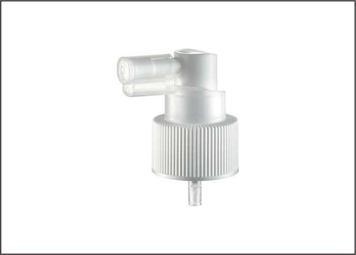 JL-MS105A  Ribbed Aluminum Oral Nasal Sprayer Pump 20 22 24 28 410 Plastic Sprayer for Nasal Clean Leakproofness