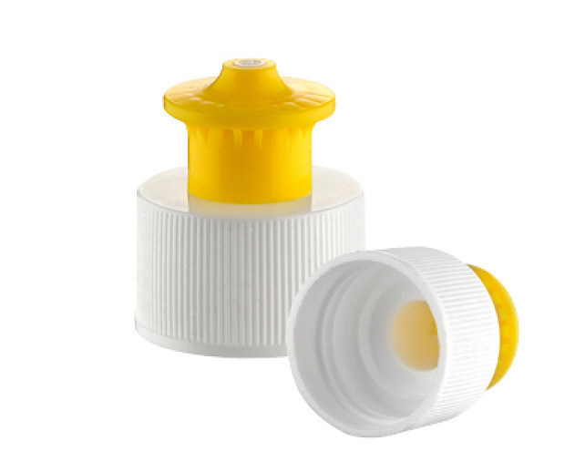 JL-CP103A 24 28 410 push pull bottle caps Smooth Ribbed PP Plastic for Sport Water Bottle